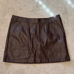 a new day Dark Brown Mini Skirt